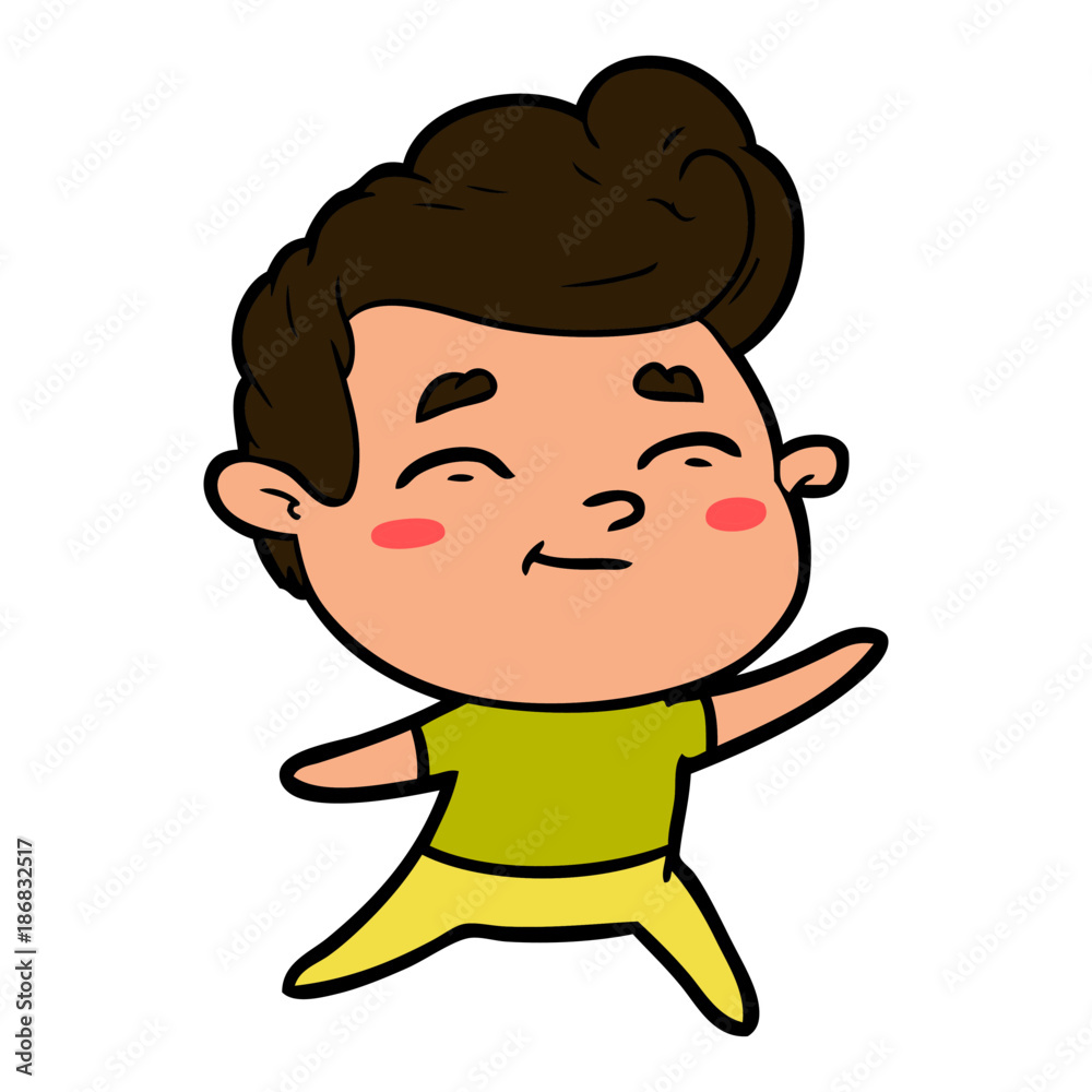 happy cartoon man happy cartoon man