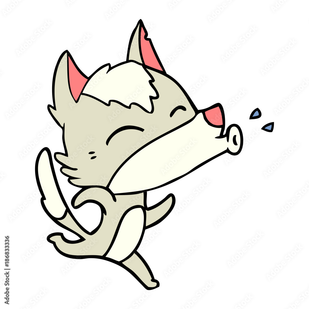 howling wolf cartoon howling wolf cartoon