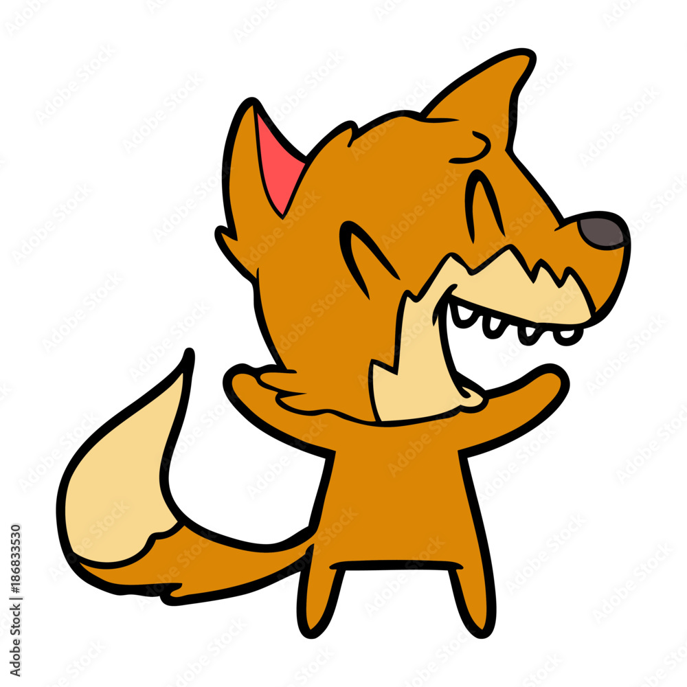 laughing fox cartoon laughing fox cartoon