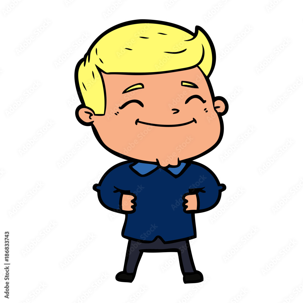 happy cartoon man happy cartoon man