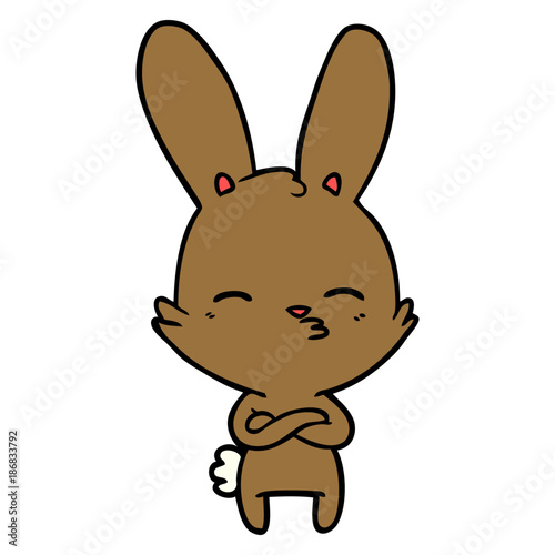 curious bunny cartoon