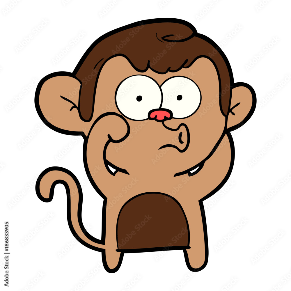 cartoon hooting monkey cartoon hooting monkey