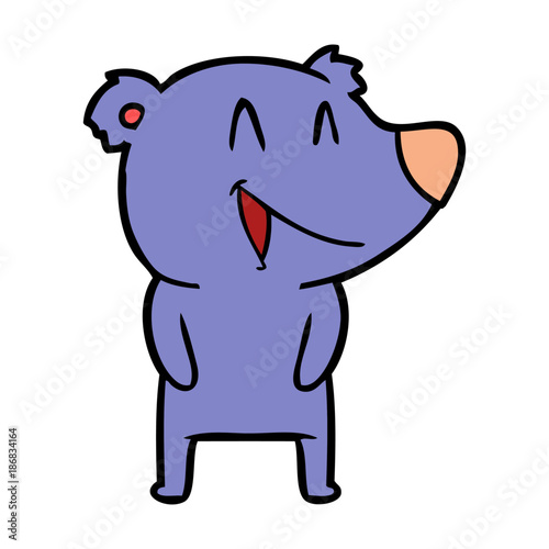 laughing bear cartoon