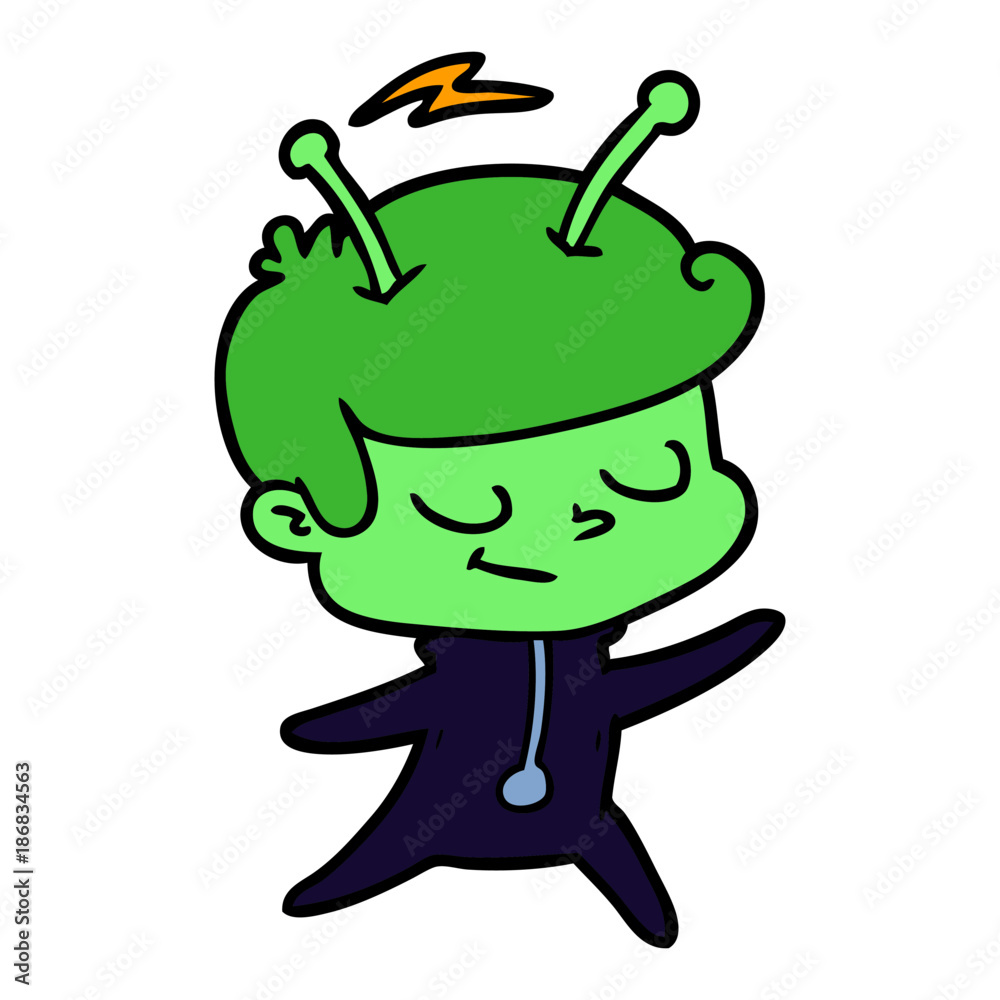 friendly cartoon spaceman dancing friendly cartoon spaceman dancing