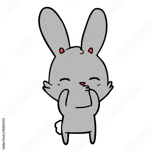 curious bunny cartoon