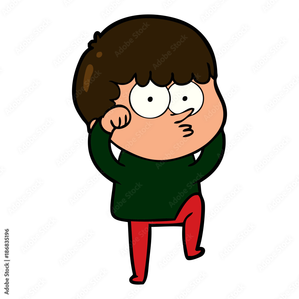 cartoon curious boy rubbing eyes in disbelief cartoon curious boy rubbing eyes in disbelief