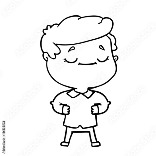cartoon proud man