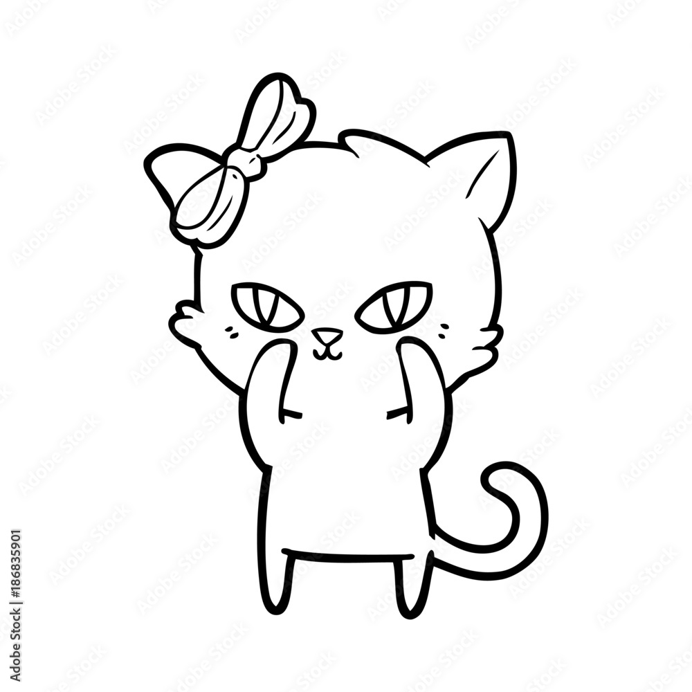 cute cartoon cat