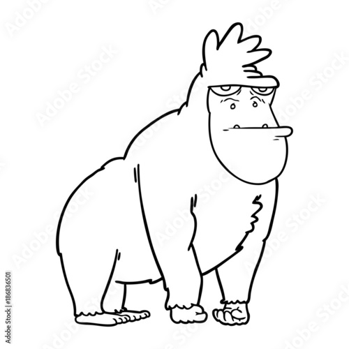 cartoon gorilla