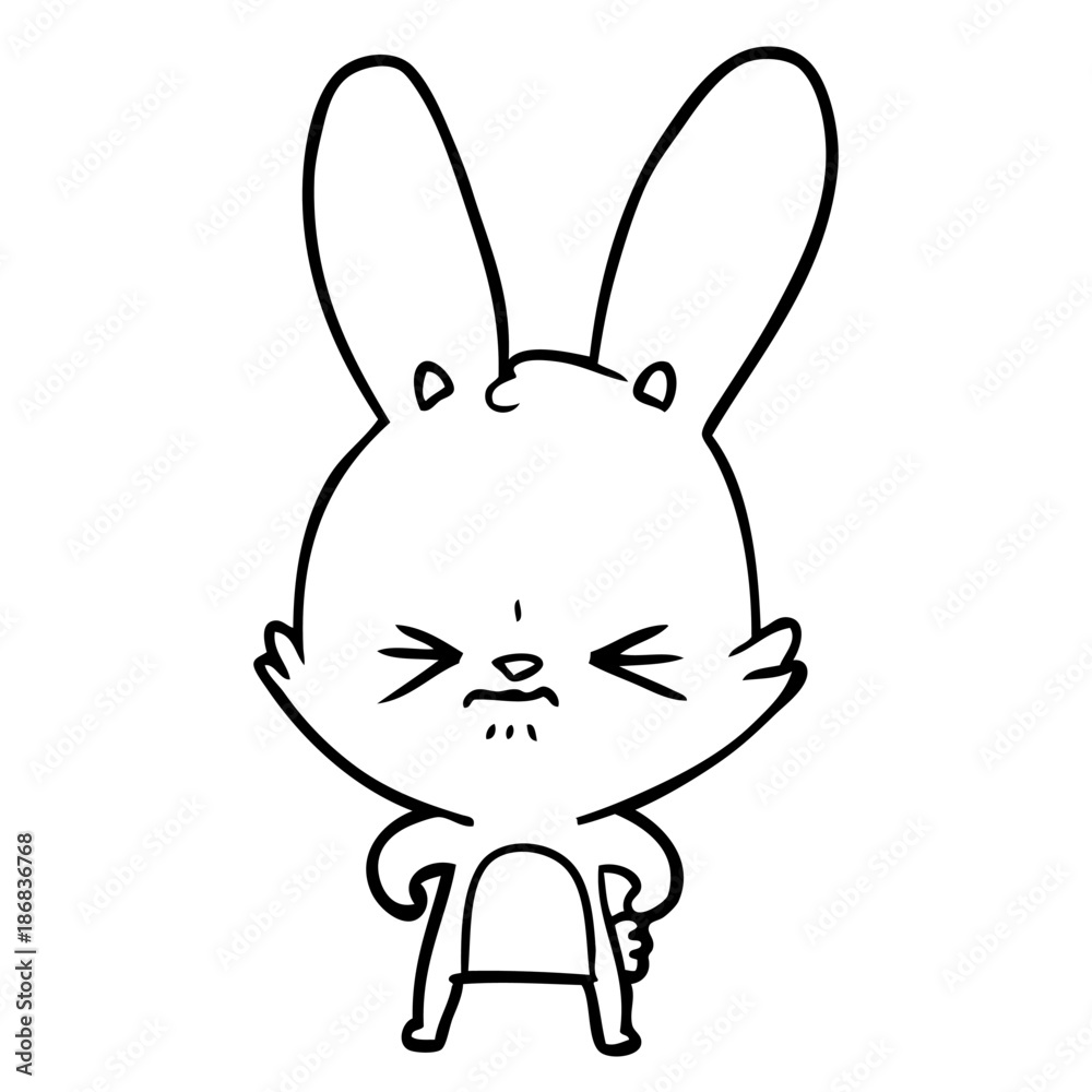 cute cartoon rabbit