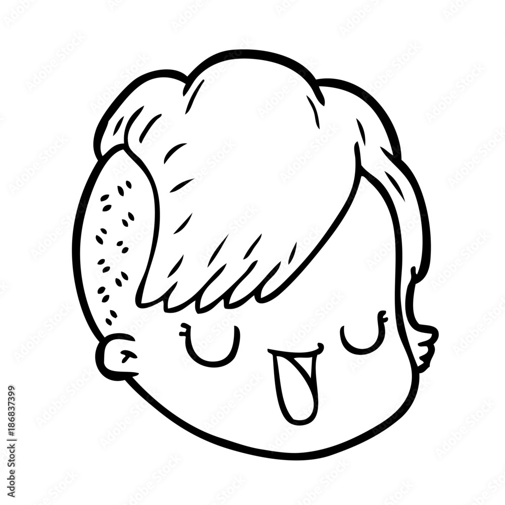 cartoon female face cartoon female face
