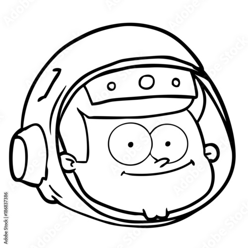 cartoon astronaut face