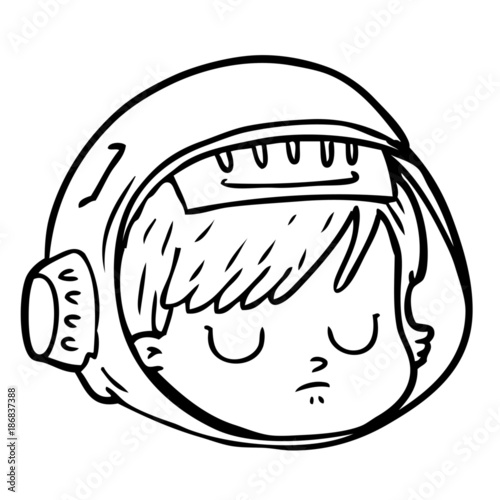cartoon astronaut face