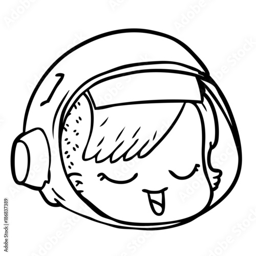 cartoon astronaut face