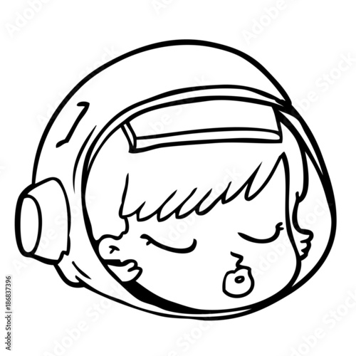 cartoon astronaut face