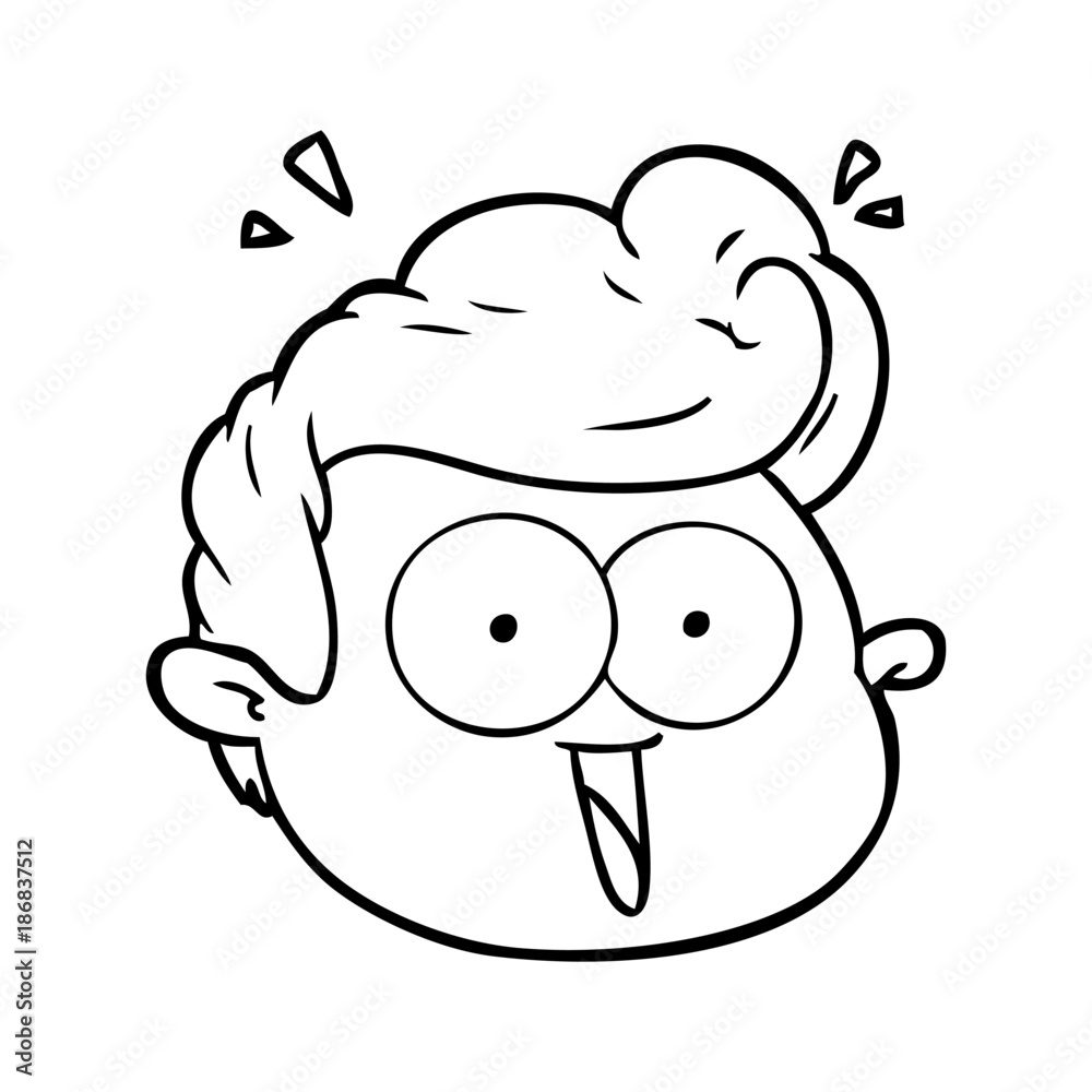 cartoon male face surprised cartoon male face surprised