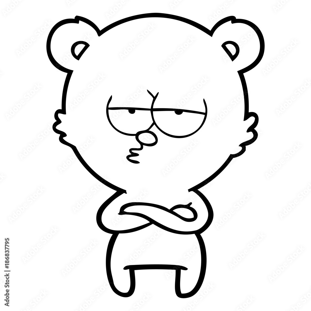 bored bear cartoon bored bear cartoon