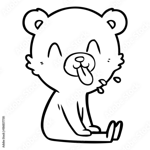 rude cartoon bear