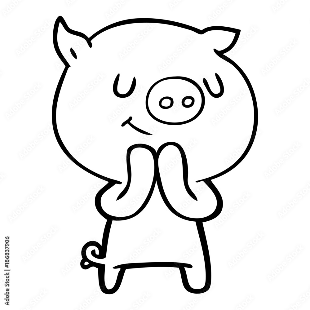 happy cartoon pig happy cartoon pig