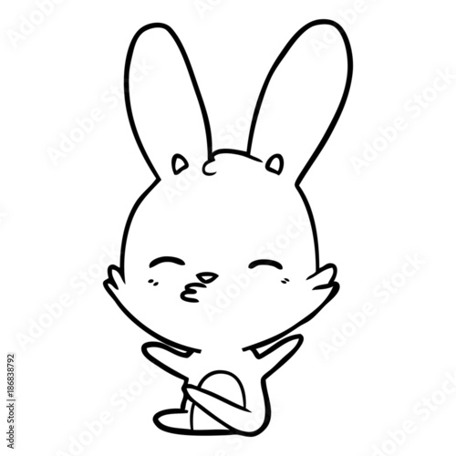 curious bunny cartoon