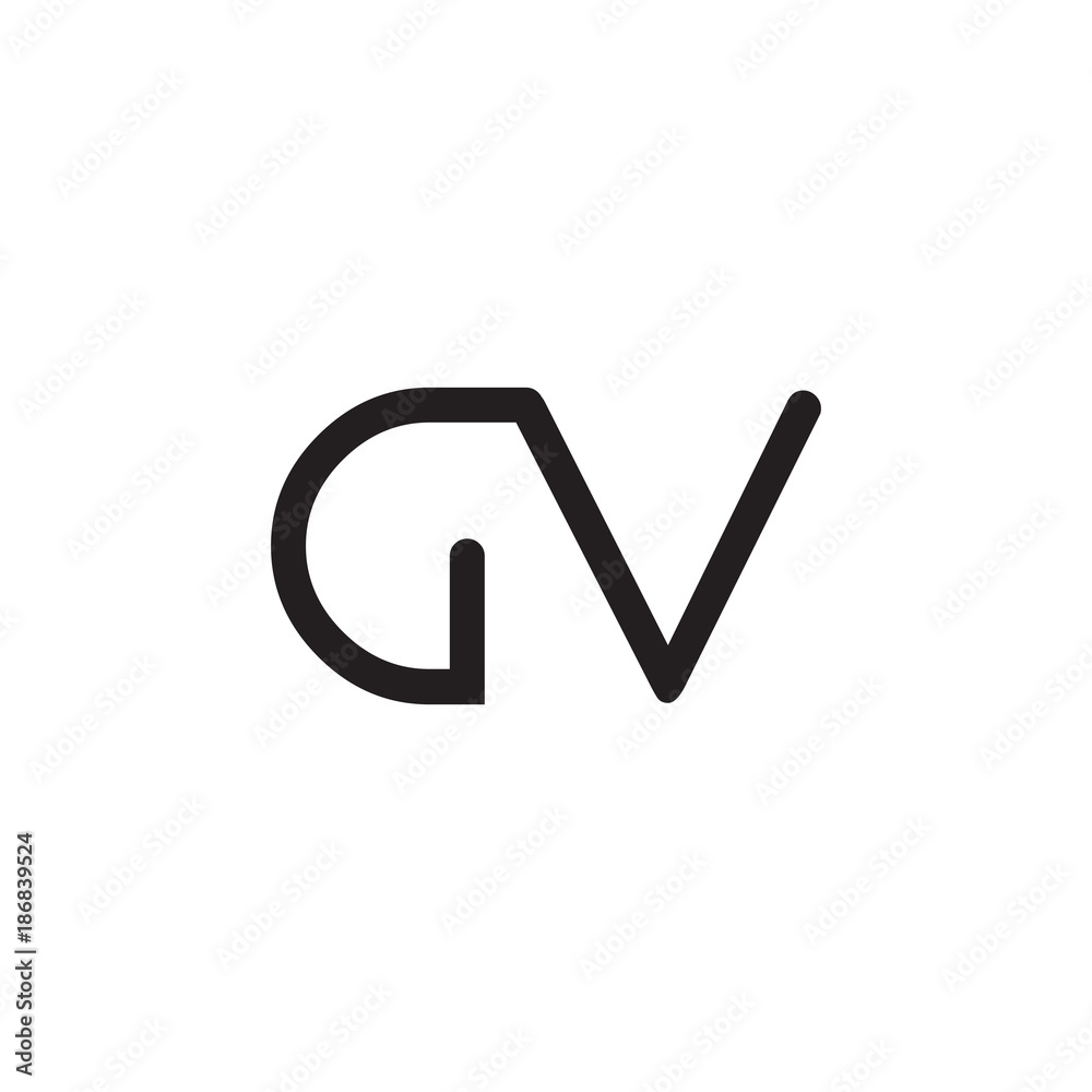 initial letter rounded logo modern initial letter rounded logo modern