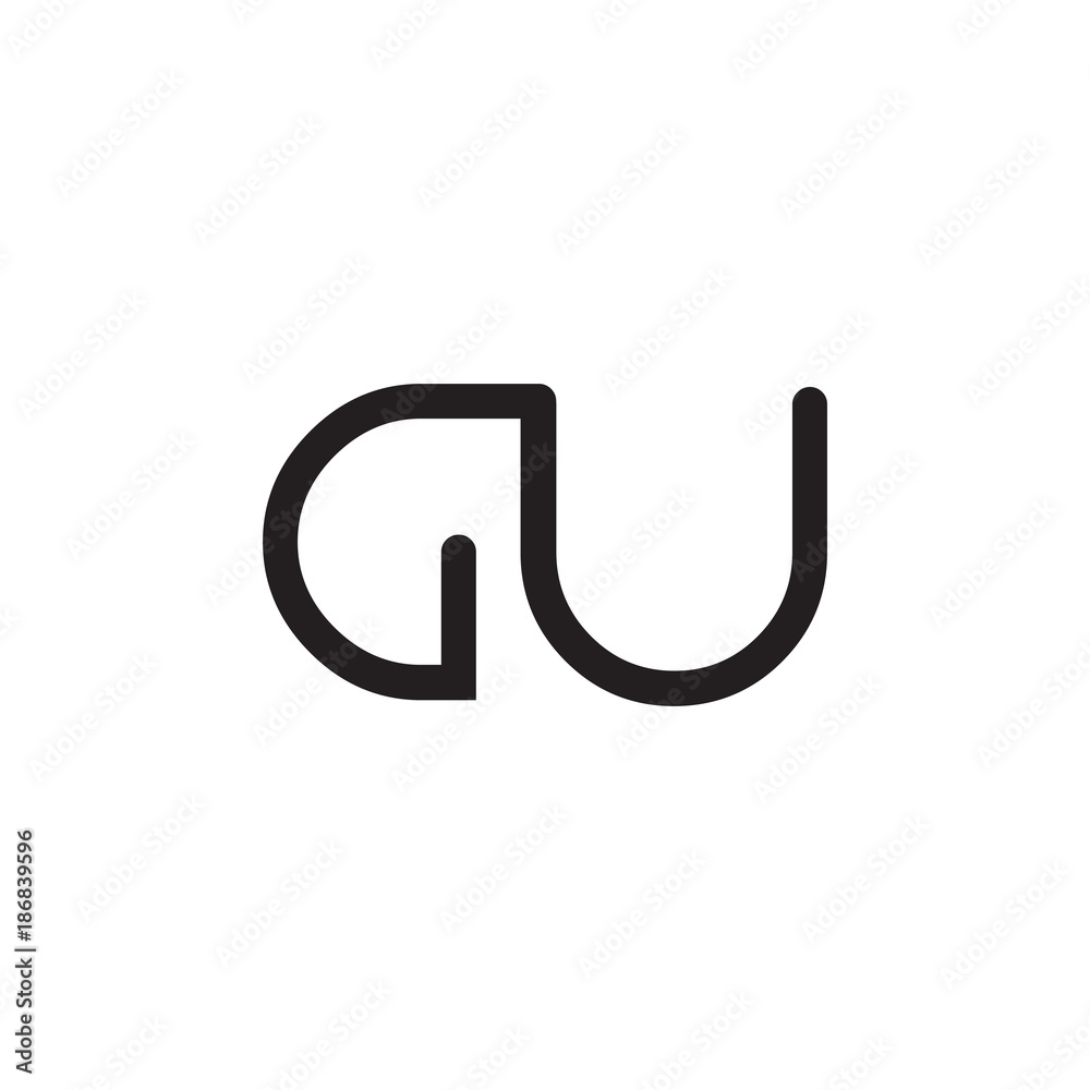 initial letter rounded logo modern initial letter rounded logo modern