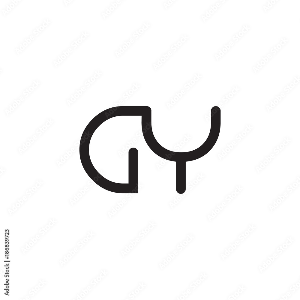 initial letter rounded logo modern initial letter rounded logo modern