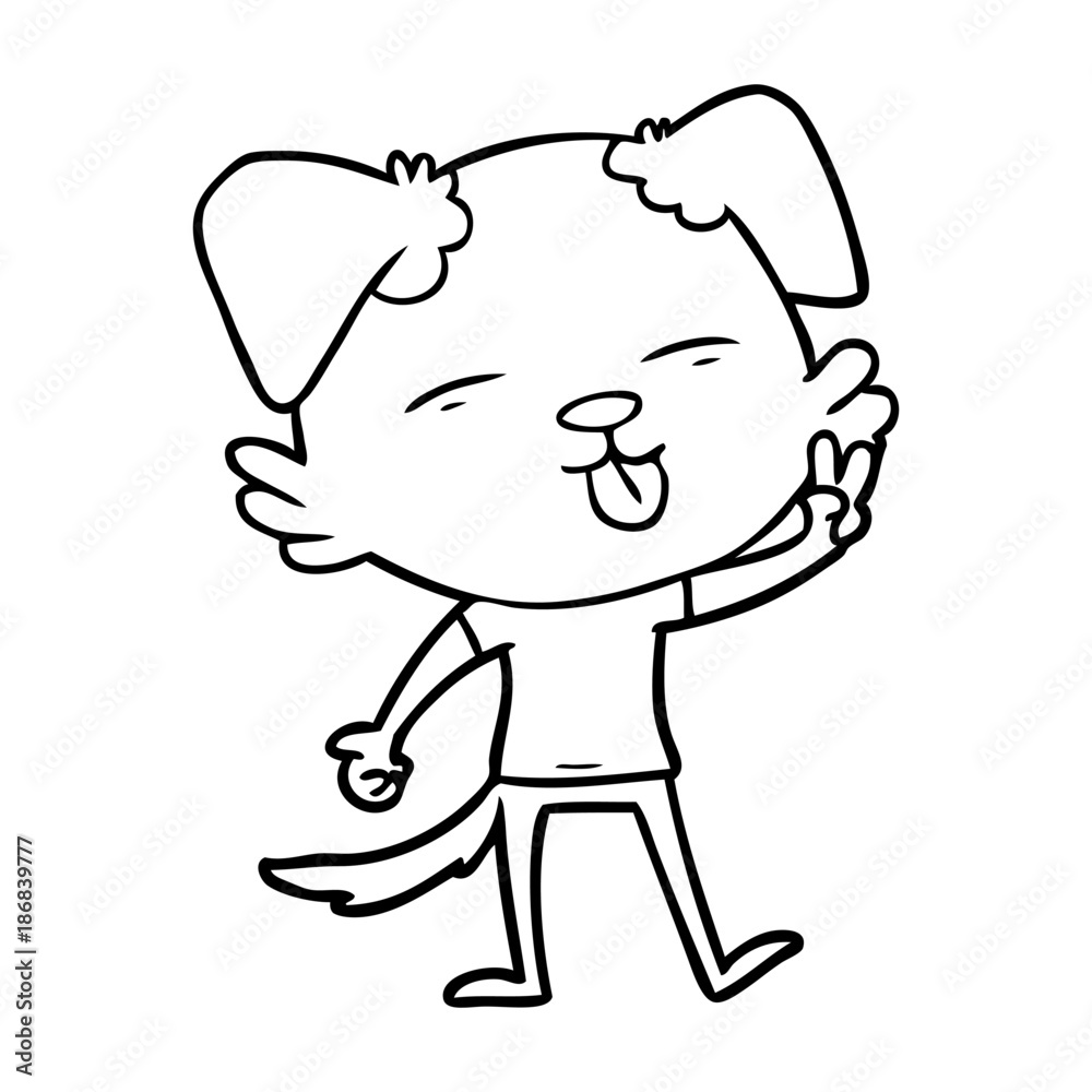 cartoon dog sticking out tongue cartoon dog sticking out tongue
