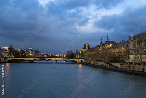 Pont au Change bridge and La Conciergerie  Paris, France