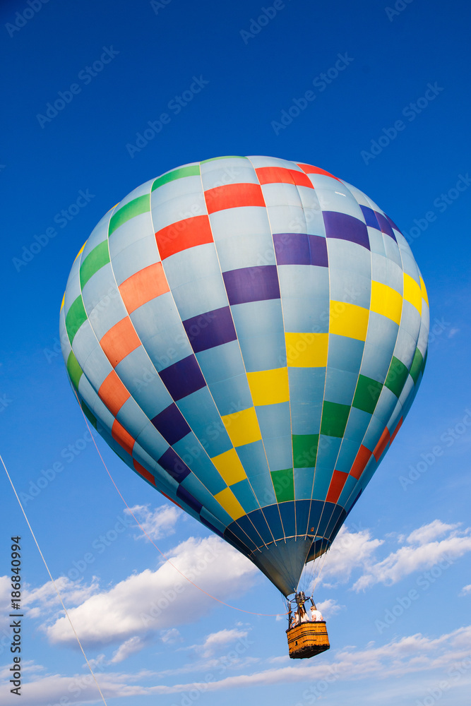 colourfull balloon festival in the blue sky colourfull balloon festival in the blue sky