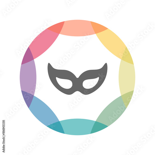 farbiges Icon - Maske