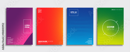 Obraz na płótnie Minimal Vector cover designs. Future Poster template. w salonie