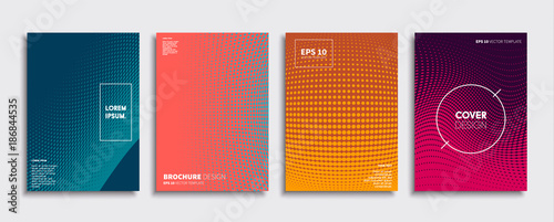 Obraz na płótnie Minimal Vector cover designs. Future Poster template. w salonie