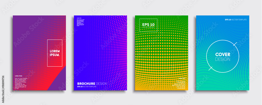 Minimal Vector cover designs. Future Poster template.