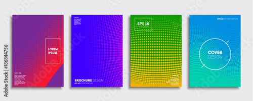 Obraz na płótnie Minimal Vector cover designs. Future Poster template. w salonie