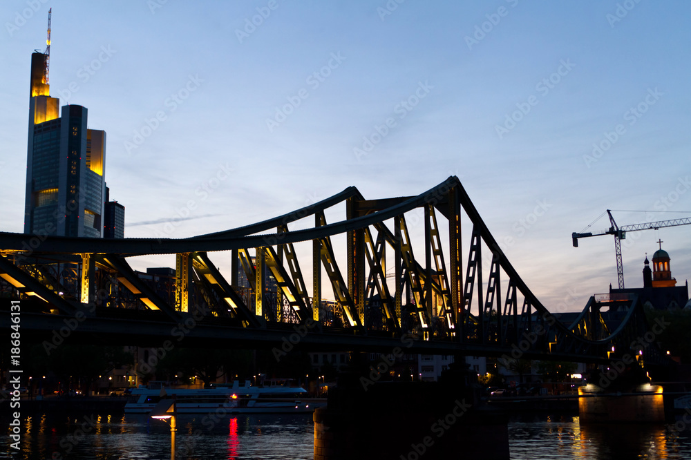 Fototapeta premium Eiserner Steg, Frankfurt am Main