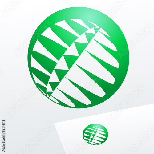 Round vector sign. Logo for Ecology, Cosmetic, Pharmacy and Medicine activity