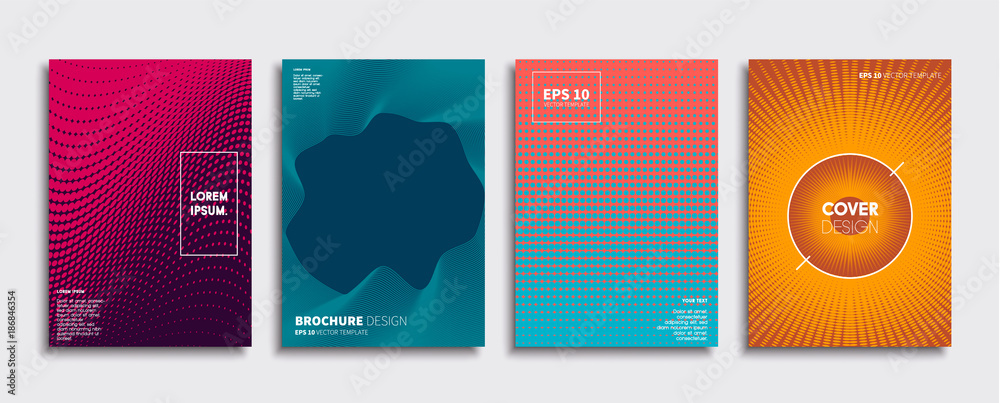 Minimal Vector cover designs. Future Poster template.
