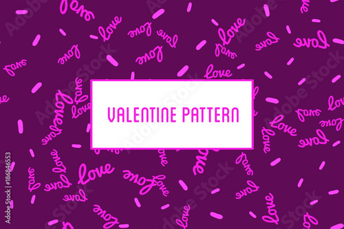 Vector heart seamless pattern. St Valentine red background of hearts hand drawn art icons. Design for Valentines day greeting love card.