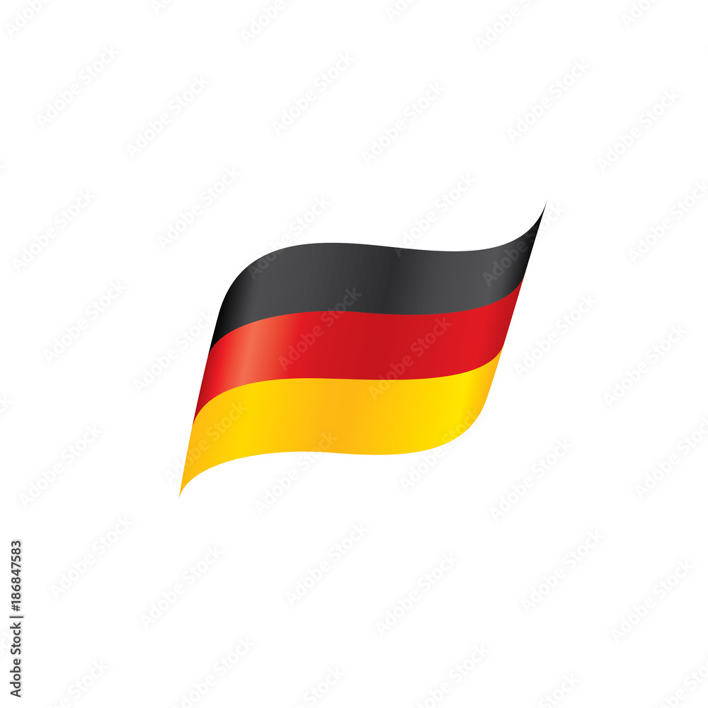 Naklejka premium Germany flag, vector illustration