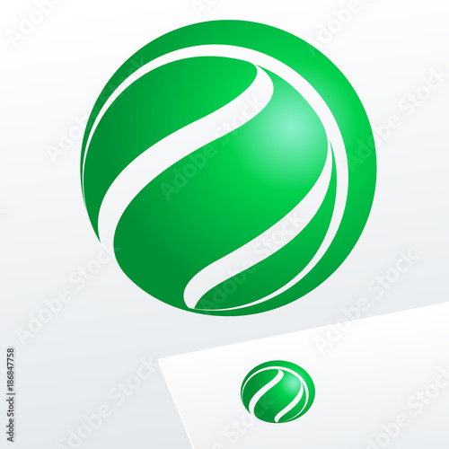Green Vector Logo for Ecology, Pharmacy, Medicine activity.