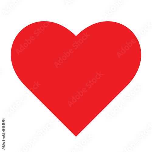 Red heart vecor