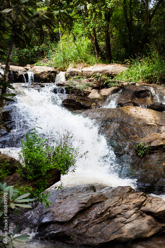 Natural waterfall landscape environment at Thailand