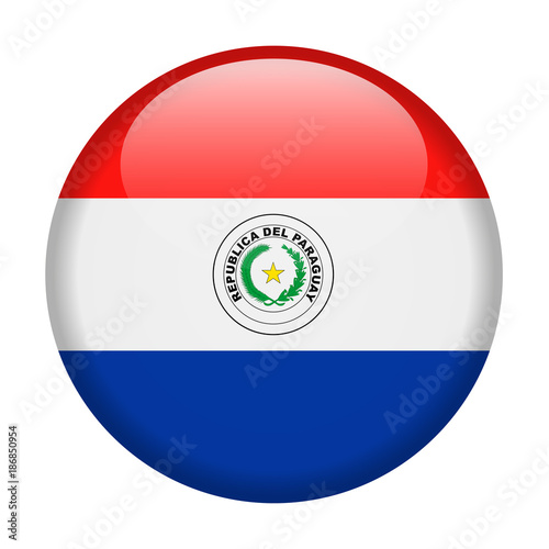 Paraguay Flag Vector Round Icon