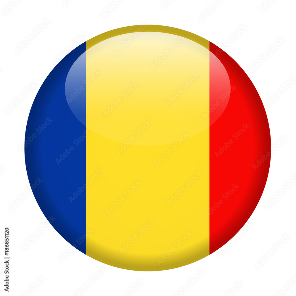 Romania Flag Vector Round Icon