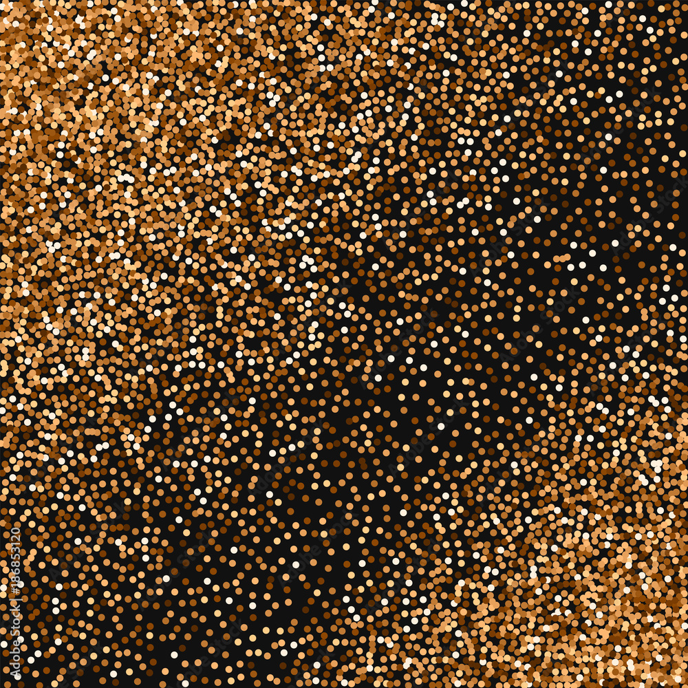 Red round gold glitter. Scatter pattern with red round gold glitter on black background. Splendid Vector illustration. Red round gold glitter. Scatter pattern with red round gold glitter on black background. Splendid Vector illustration.