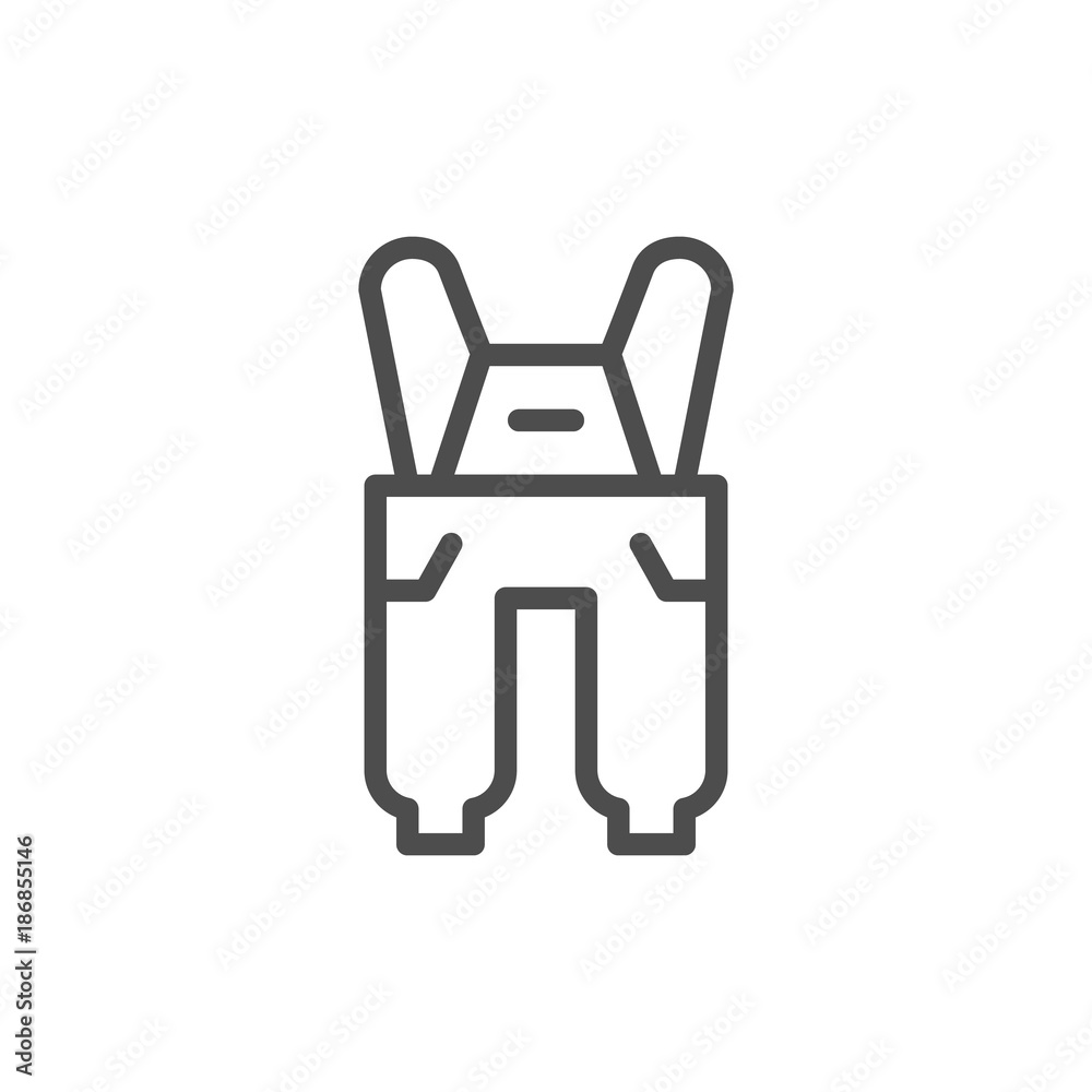 Overall line icon Overall line icon