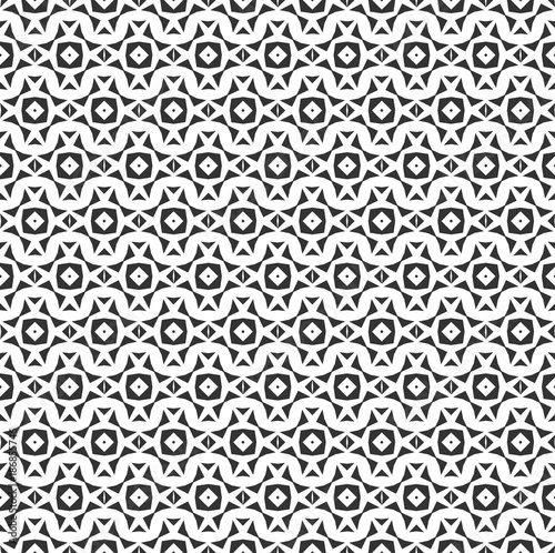 Abstract geometric Seamless pattern . Repeating geometric Black and white texture. © Saiful