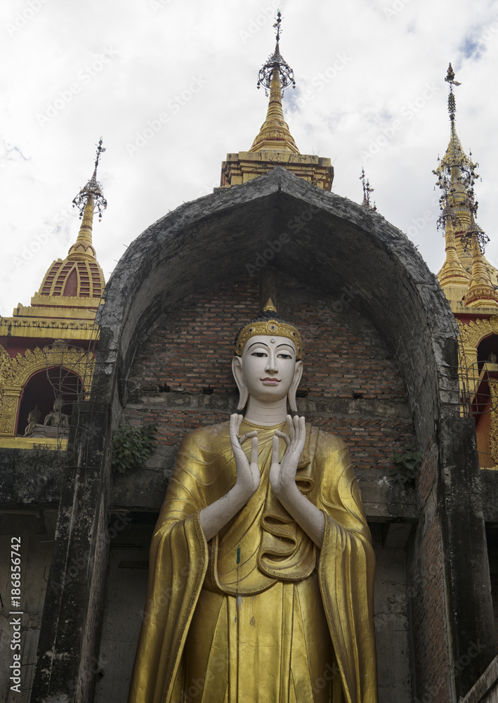 Giant Buddha statue near Lampang Thailand