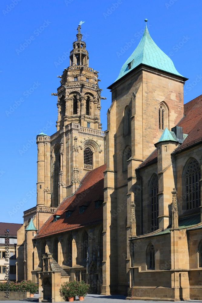 Obraz premium Kilianskirche in Heilbronn, Baden Württemberg, Deutschland